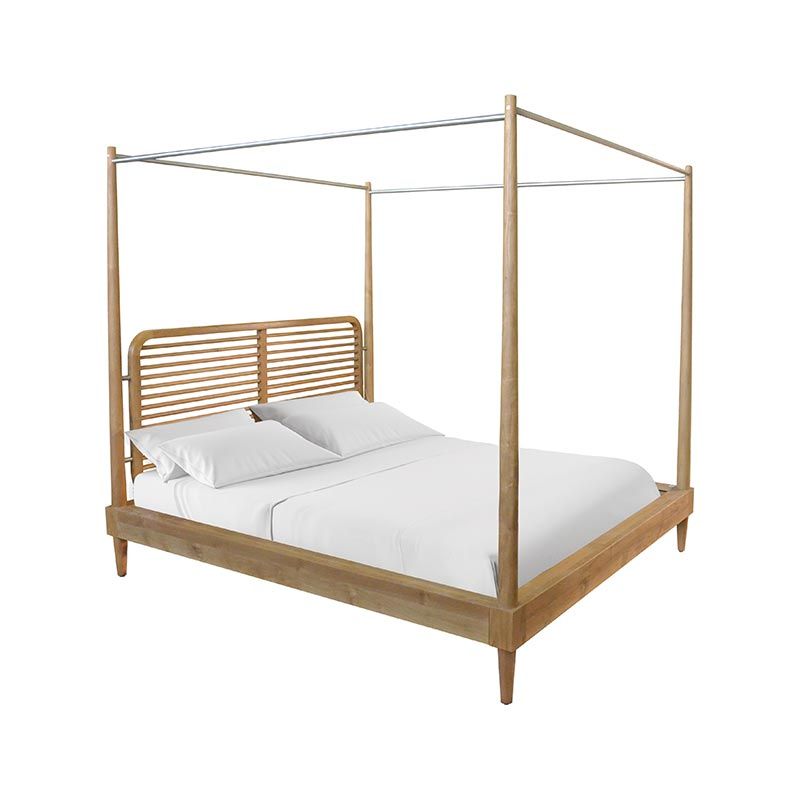 Nordic Canopy Bed 198x218x208 CM 2