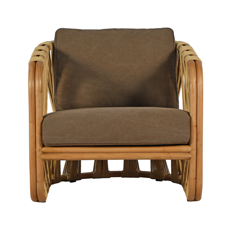Rattan Lounge Chair 86x74x72 CM 1